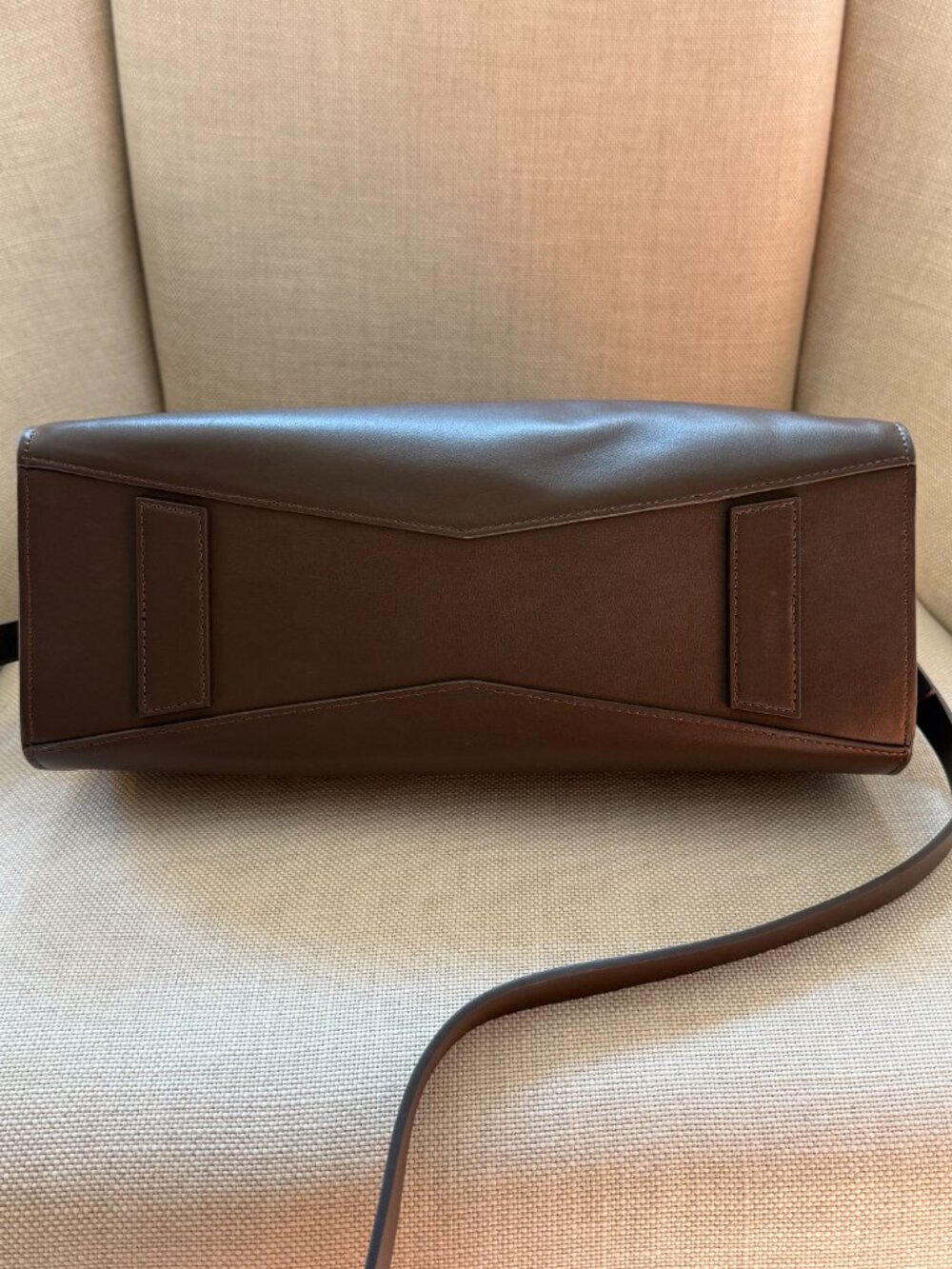 Brown Halston Heritage Satchel Purse - Picture 6 of 8